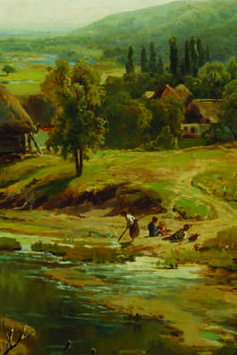 Прокофьев Алексей Матвеевич. Лесной пейзаж с рекой (копия с картины Вельца)